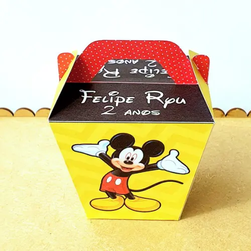 Kit de Caixas Personalizadas 50 Peças - Mickey