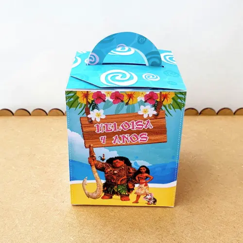 Kit de Caixas Personalizadas 50 Peças - Moana