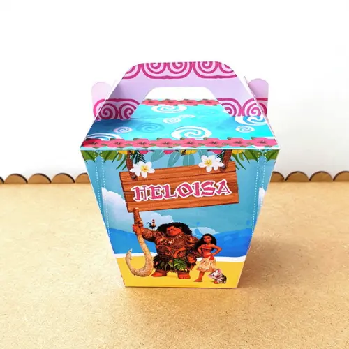 Kit de Caixas Personalizadas 50 Peças - Moana