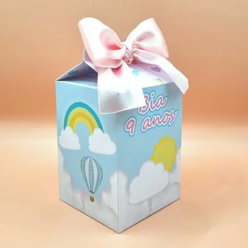 Kit de Caixas Personalizadas 50 Peças - Nuvens