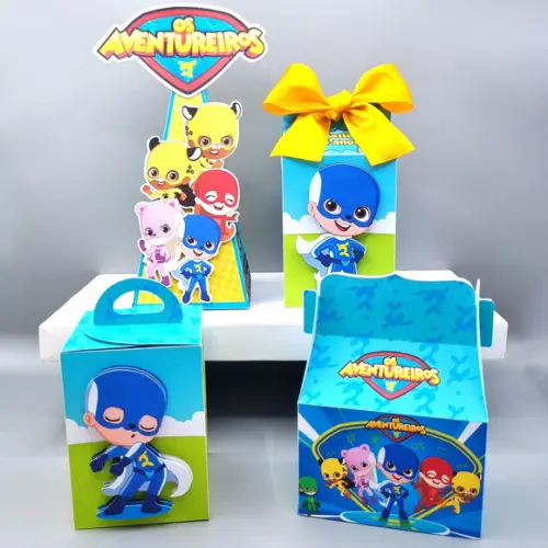 Kit de Caixas Personalizadas 50 Peças - os Aventureiros