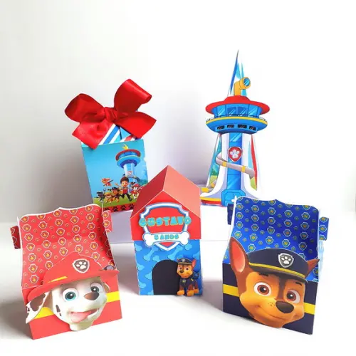 Kit de Caixas Personalizadas 50 Peças - Patrulha Canina