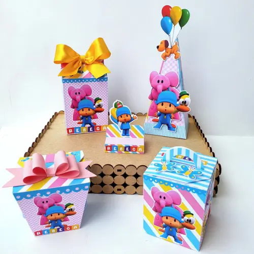 Kit de Caixas Personalizadas 50 Peças - Pocoyo