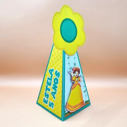 Kit de Caixas Personalizadas 50 Peças - Princesa Daisy