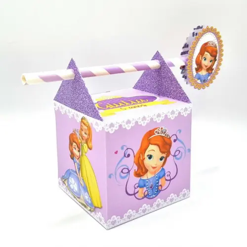 Kit de Caixas Personalizadas 50 Peças - Princesa Sofia