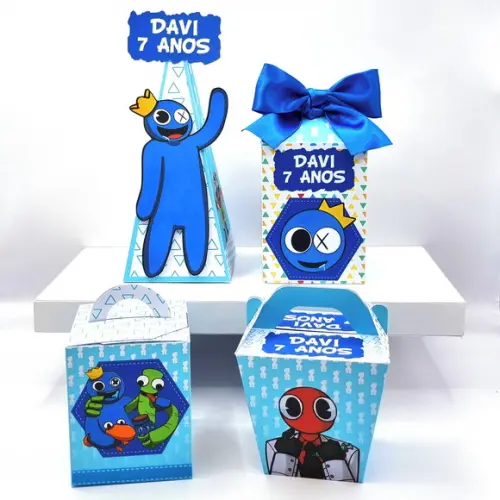 Kit de Caixas Personalizadas 50 Peças - Rainbow Frieds