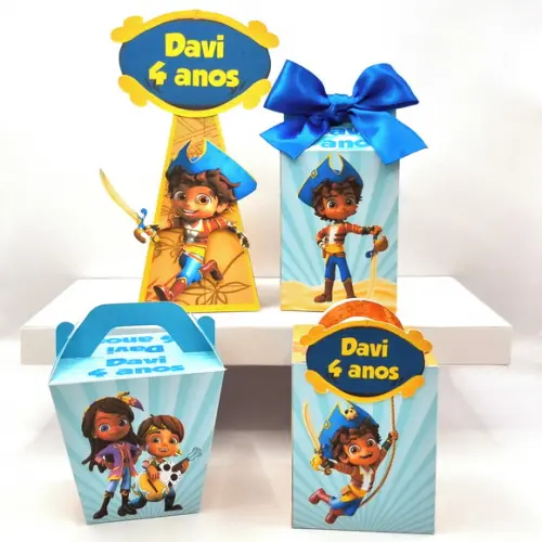 Kit de Caixas Personalizadas 50 Peças - Santiago dos Mares