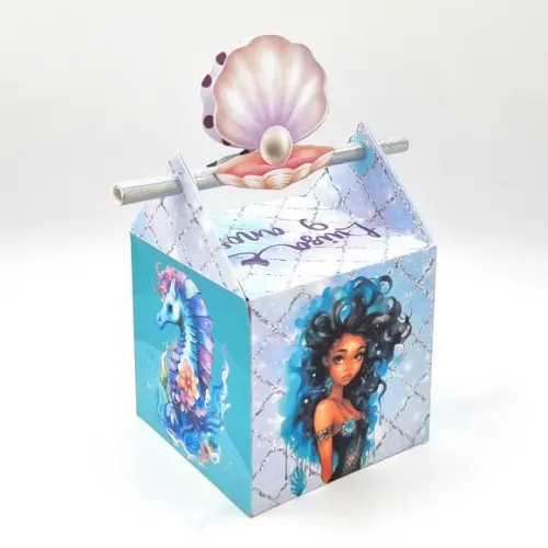 Kit de Caixas Personalizadas 50 Peças - Sereia Realista