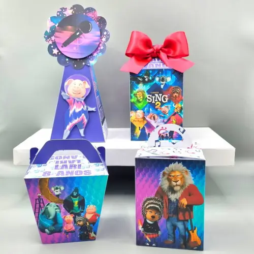 Kit de Caixas Personalizadas 50 Peças - Sing