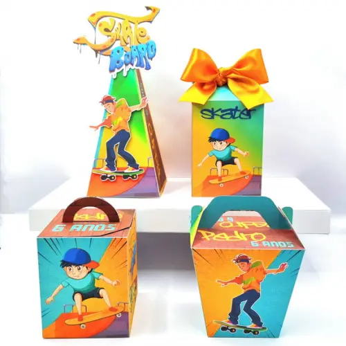 Kit de Caixas Personalizadas 50 Peças - Skate
