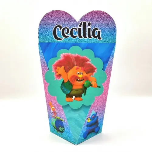 Kit de Caixas Personalizadas 50 Peças - Trolls