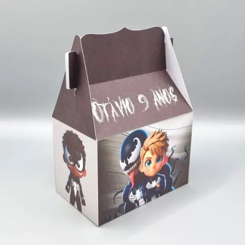 Kit de Caixas Personalizadas 50 Peças - Venom Cute