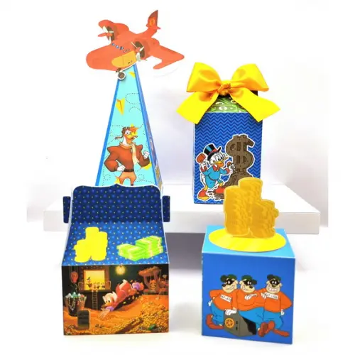Kit de Caixas Personalizadas 50 Peças Ducktales Tio Patinhas