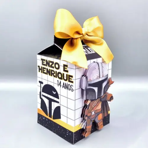 Kit de Caixas Personalizadas 50 Peças Star Wars Mandalorian