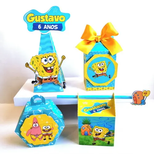 Kit Festa em Casa m - Bob Esponja