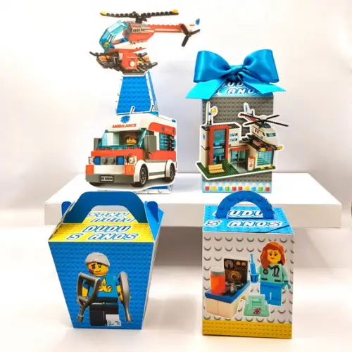 Kit Festa em Casa m - Lego Hospital
