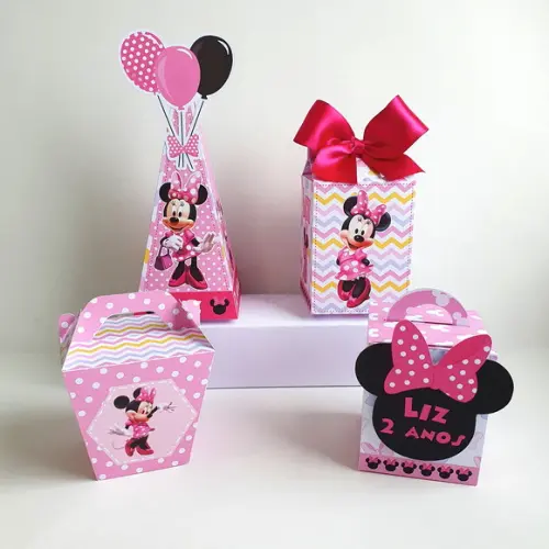 Kit Festa em Casa m - Minnie Rosa