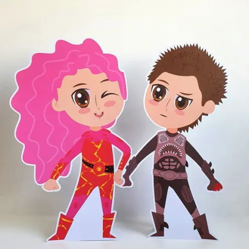 Kit Festa em Casa m - Sharkboy e Lavagirl