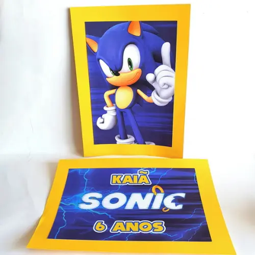 Kit Festa em Casa m - Sonic 1 Modelo 2