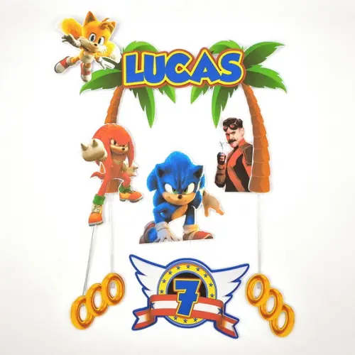 Kit Festa em Casa m - Sonic 2