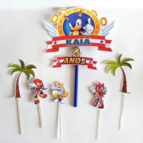 Kit Festa em Casa m - Sonic 1 Modelo 2