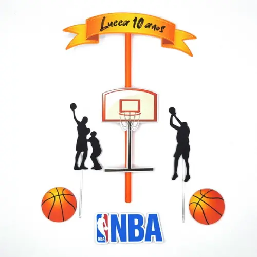 Kit Festa em Casa P - Basquete Nba