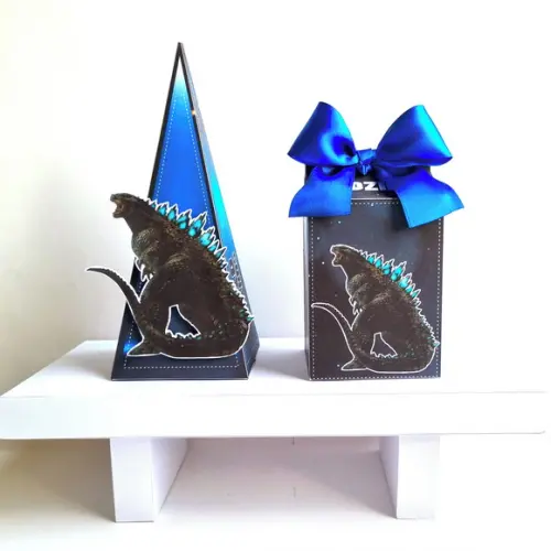 Kit Festa em Casa P - Godzilla Azul