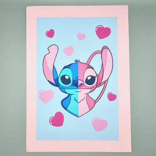 Kit Festa em Casa P - Stitch e Angel