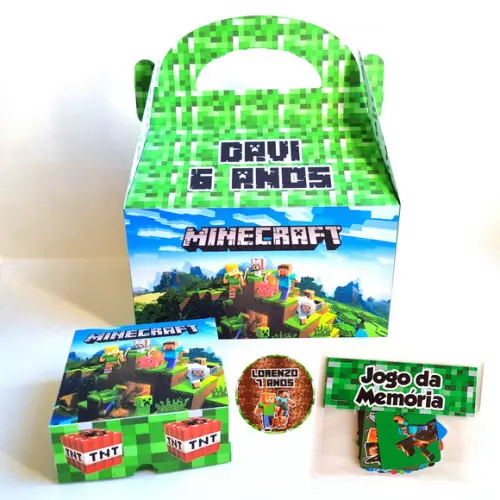 Kit Festa na Escola - Minecraft