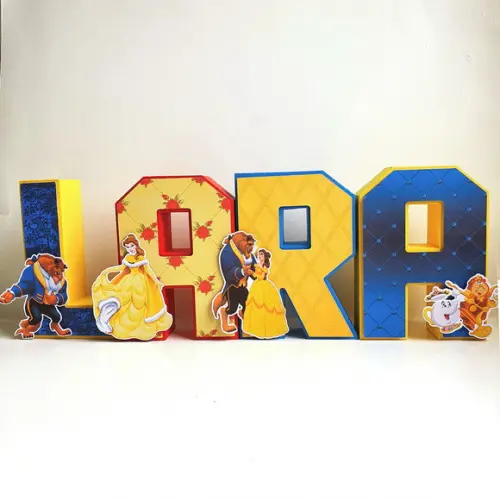 Letra 3d - a Bela e a Fera