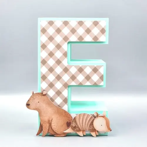 Letra 3d - Capivara - Fauna Brasileira