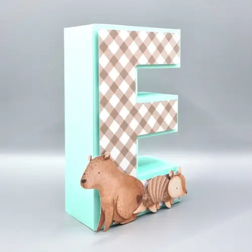 Letra 3d - Capivara - Fauna Brasileira