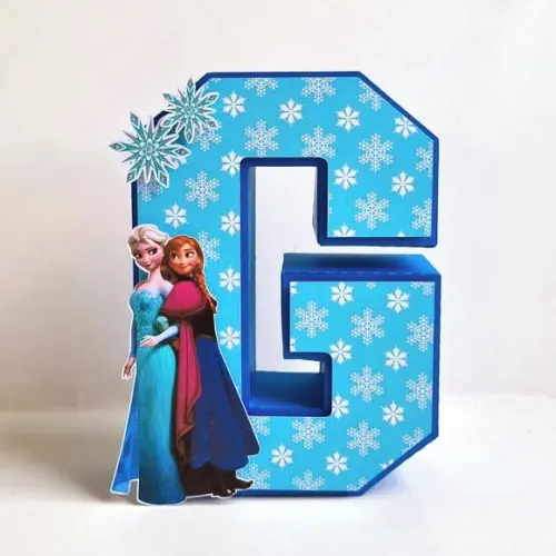 Letra 3d - Frozen 1