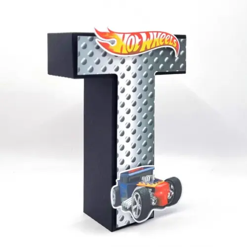 Letra 3d - Hot Wheels