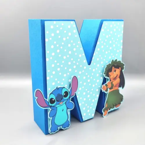 Letra 3d - Lilo & Stitch