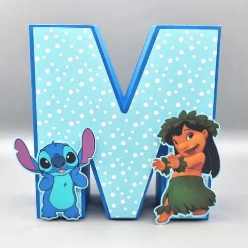 Letra 3d - Lilo & Stitch
