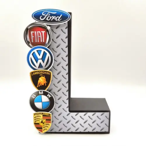 Letra 3d - Marcas de Carros