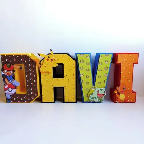 Letra 3d - Pokemon