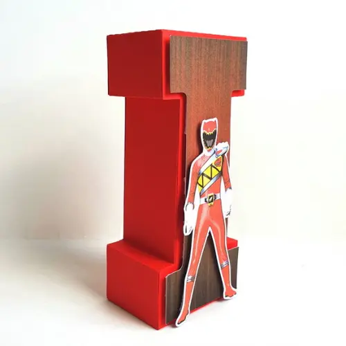 Letra 3d - Power Rangers Dino Charger