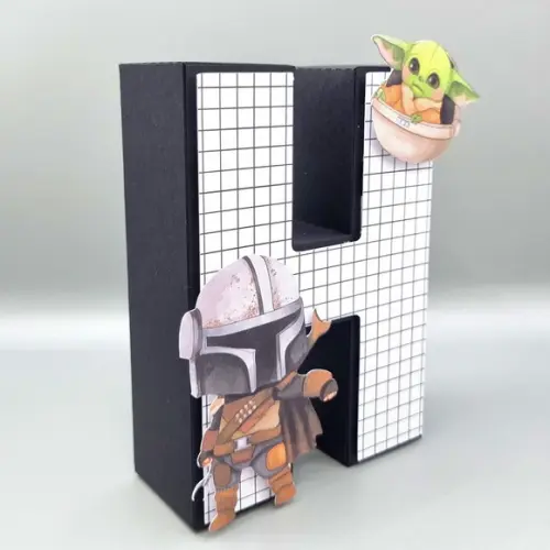Letra 3d - Star Wars Mandalorian