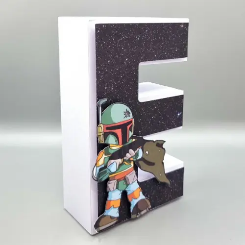 Letra 3d - Star Wars Mandalorian
