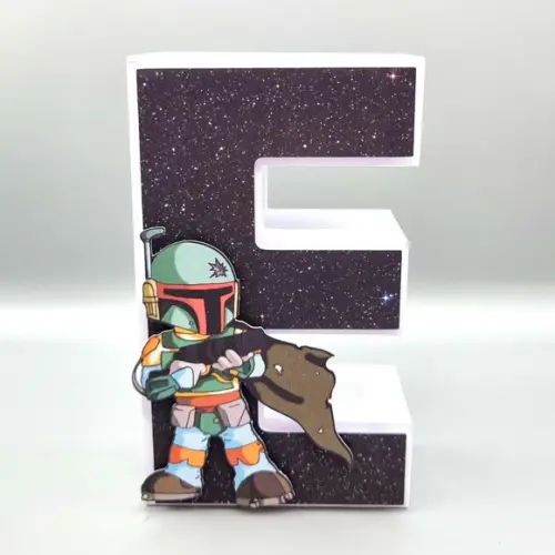Letra 3d - Star Wars Mandalorian