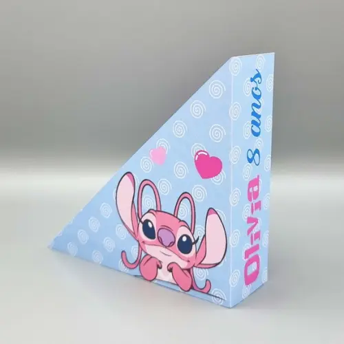 Porta Guardanapo - Stitch e Angel