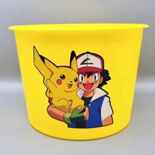 Baldinho de Pipoca 1,5l Personalizado - Pokemon