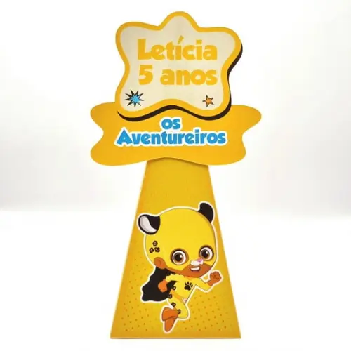 Caixa Cone - Aventureira Rosa