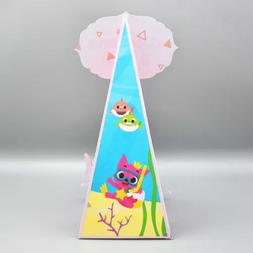Caixa Cone - Baby Shark Rosa