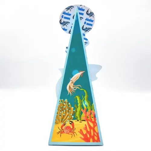 Caixa Cone - Fundo do Mar Realista