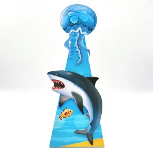 Caixa Cone - Fundo do Mar Realista