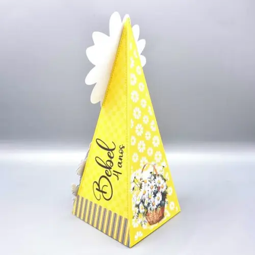 Caixa Cone - Margaridas