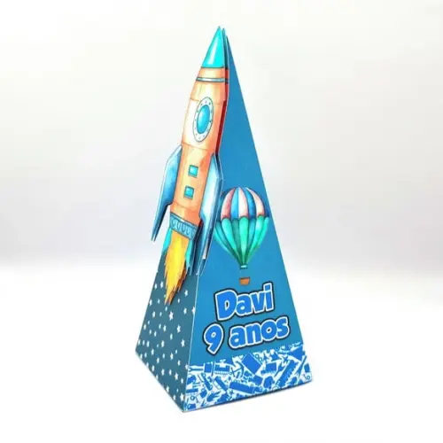 Caixa Cone - Meios de Transporte Realista Aquarela